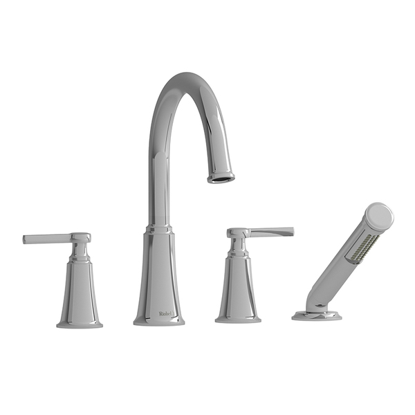 Riobel 4-Piece Deck-Mount Tub Filler With Hand Shower MMRD12LBK